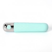 10-Speed USB Recharging Silicone Vibrator 3.8 Inches Green